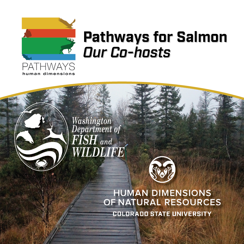 PathwaysCon's tweet photo. MEET OUR CO-HOSTS: @WDFW and @csu_hdnr! Both Washington Department of Fish and Wildlife & Colorado State University's Human Dimensions of Natural Resources are dedicated and positioned to meet the complex challenges of natural resource management. #pathwaysHDW #conference https://t.co/QkuZAdWDOd