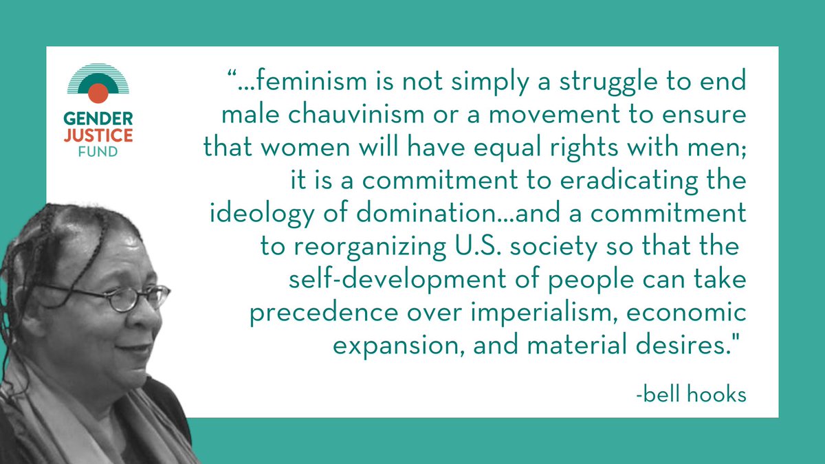 Grateful for the life of #bellhooks and for all she taught us.