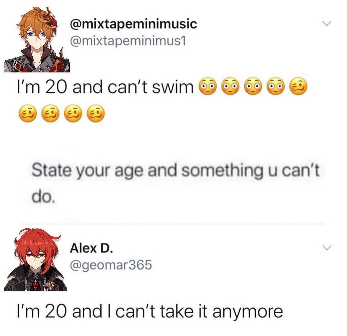 genshin characters as random posts 🏳️‍🌈 (@tumblrimpact) on Twitter photo 