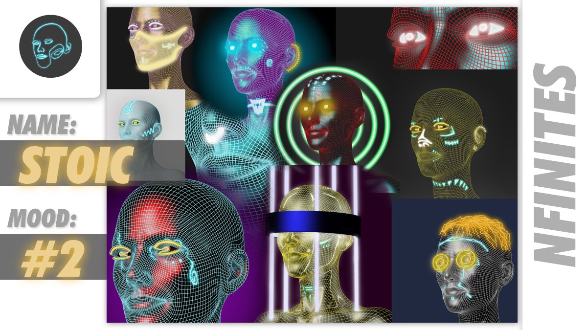 nfiniteDAO's tweet photo. We define our style as a new kind of Afro-Punk-Futurism. 

Nfinites combine 3D and hand-drawn 2D aspects to create a minimal yet powerful aesthetic.

Here is the second mood: STOIC.

#NFTs #SolNFT #NFINITES #NFTcollection #AfroPunk #AfroFuturism #BlackArt https://t.co/lq2mJdjwoT