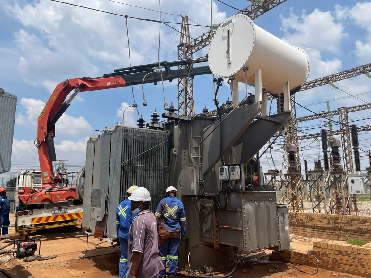 Electricity substation back on and our problems are solved.