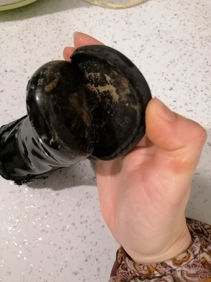 itskittykatep's tweet photo. @HelpAtGeorge whilst I know scuffs and general wear and tear are inevitable my daughter has had these boots a month if that! I don't have the receipt as bought them with my groceries is there anyway of replacing them as surely this is a design/quality fault? Thanks https://t.co/Xgchw6U1gx