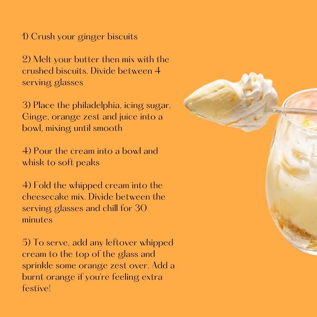 Christmas Day Dessert? Sorted! Say hello to the HOLLYWOOD GINGE CHEESECAKE 🤤