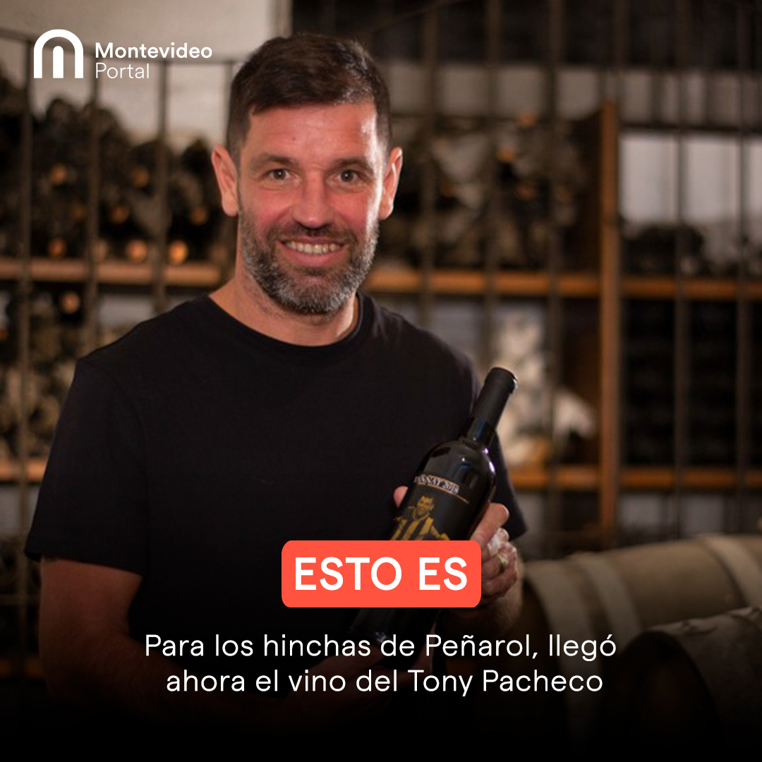 Con la imagen de uno de los últimos ídolos de #Peñarol, la #AntiguaBodegaStagnari lanzó a la venta un vino #Tannat con #AntonioTonyPacheco en la etiqueta.