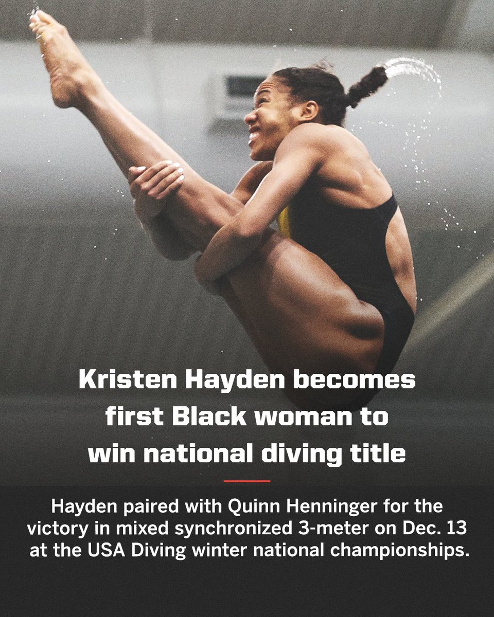 "You watch Serena Williams, Simone Biles, Simone Manuel, but when it's yourself, it's insane."

We're so proud of you, <a href="/kristen_hayden/">Kristen Hayden</a> ❤️ 

🔗 es.pn/321wVyj