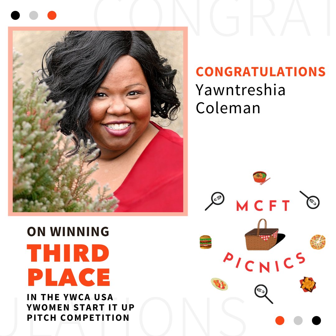 YWCentralAL's tweet photo. Congratulations to our own #WE360 participant Yawntreshia Coleman for winning THIRD PLACE in the recent @YWCAUSA YWomen Start It Up Pitch Competition!

Yawntreshia pitched her business, @bhamfoodtours, to a panel of judges on Dec. 8. https://t.co/kJKhfdWa00