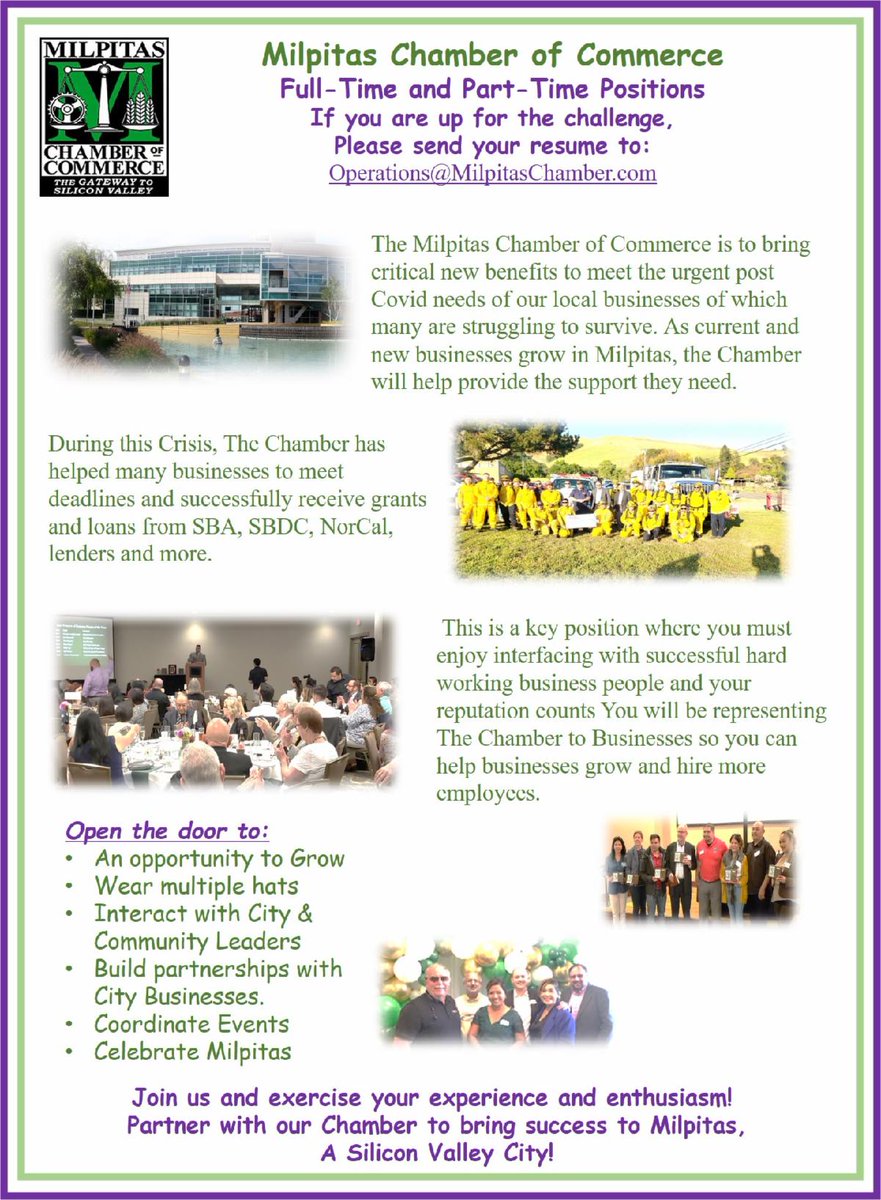 conta.cc/3DT7tb6
Now Hiring!
Part-Time &amp; Full-Time Positions