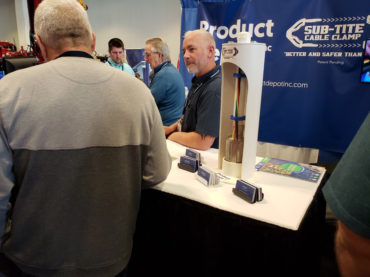 NSSIrrigation's tweet photo. RT ngwatweets "RT @productdepotinc: To see the Sub-Tite Cable Clamp in action, visit us at booth 336 at #GroundwaterWeek. #GWWeek21 #tradeshow @ngwatweets https://t.co/BqmciqKPX4"