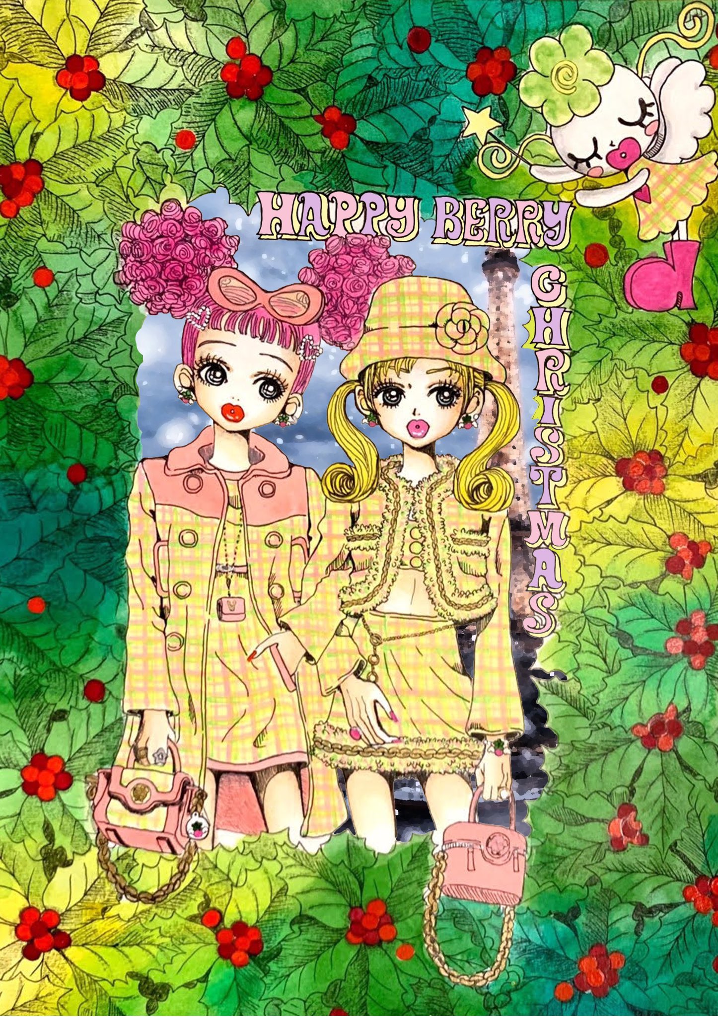 矢沢あい展 ご近所物語 ヘアゴム HAPPY 凄く BERRY ハッピーベリー 矢沢あい展 ご近所物語 ヘアゴム HAPPY 凄く BERRY ハッピーベリー