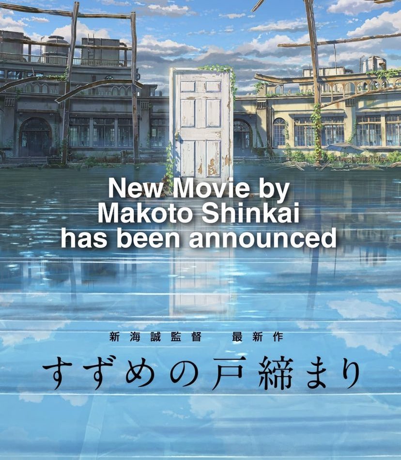 Romilll_'s tweet photo. Finally, Another Movie From Makoto Shinkai!

I've, No, We've Been Waiting For His New Movie For 3 Years! I Can't Wait :D #MakotoShinkai #SuzumenoTojimari https://t.co/AfeIoaNusF