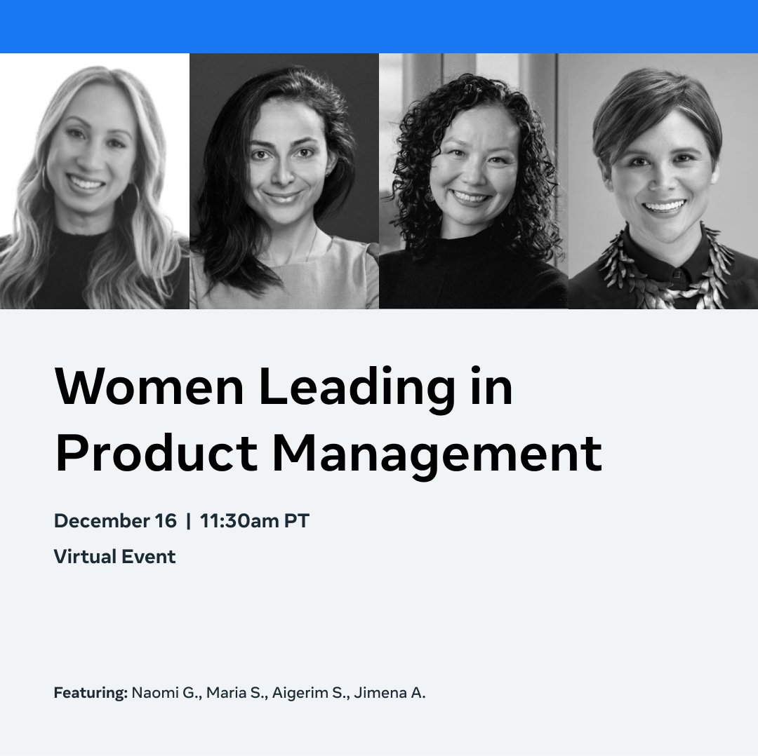 InformedLatina's tweet photo. Join us for our Women Leading in Product Management Live tomorrow 12/16, at 11:30am PT. Join Here → https://t.co/uwuqclbNC0 https://t.co/ZGPhgXeIdZ