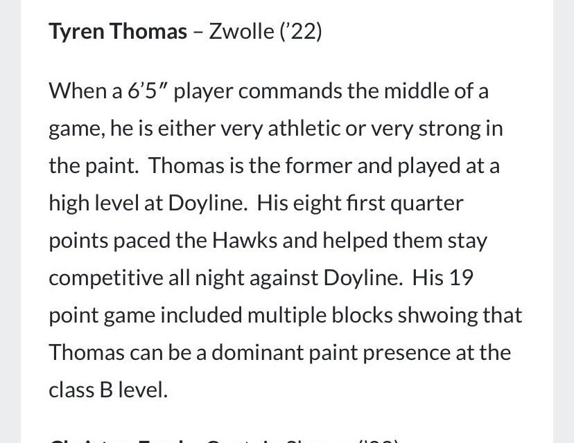 CoachTWJP's tweet photo. Thanks to ( @peedee1906 ) &amp; Prep Hoops  ( @PrepHoopsLA ) for the write ups on our senior forward Tyren Thomas ( @kxng_bubba ). 
#tough2gether💚💛 https://t.co/SRL1bs3oWR