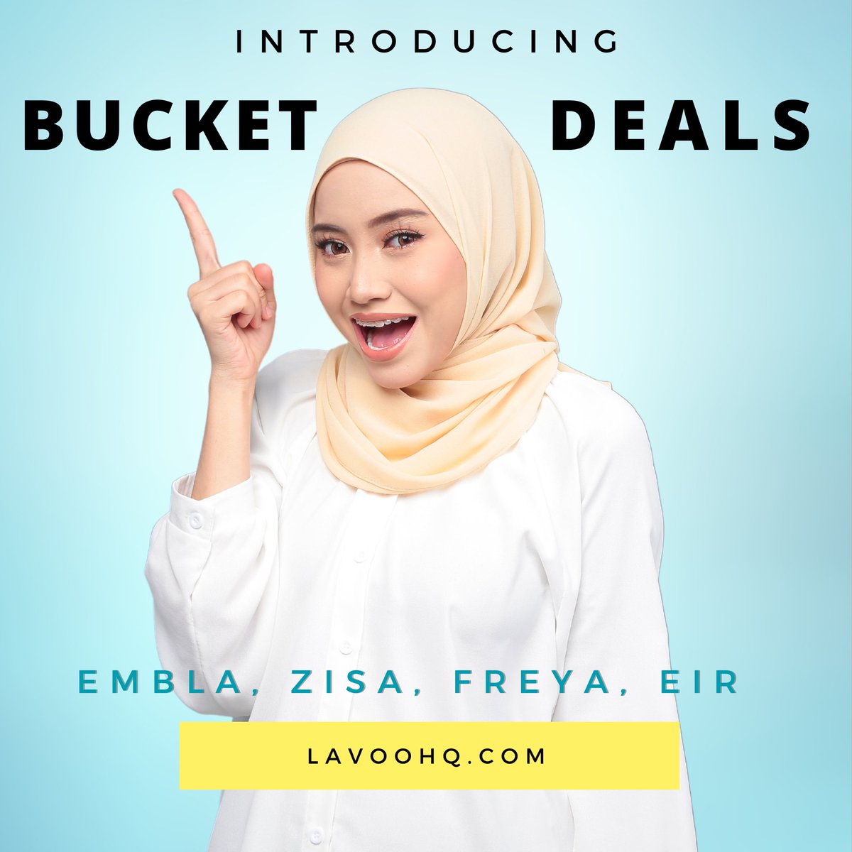lavoobeauty's tweet photo. INTRODUCING BUCKET DEALS 💕
✅ Embla Bucket
✅ Zisa Bucket
✅ Freya Bucket
✅ Eir Bucket
🥰🥰🥰
#LAVOO #lavooshampoo #hairfall #haircare #shampoorambutgugur #fyp https://t.co/hKyElkCjaO
