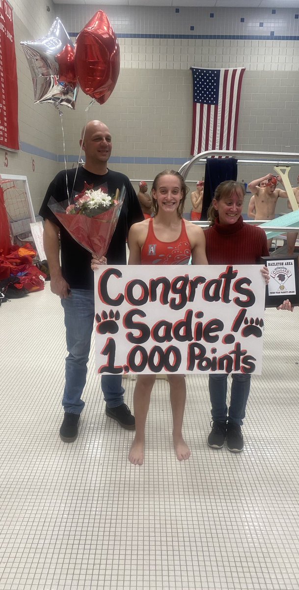 HASD Sports Medicine (@hasdsportsmed) on Twitter photo Congratulations to Sadie Hunsinger on scoring her 1000th career point tonight! #cougarpride #lvhn <a href="/HASDAnnounce/">HASD_Announcements</a> @LVHNSports Congratulations to Sadie Hunsinger on scoring her 1000th career point tonight! #cougarpride #lvhn <a href="/HASDAnnounce/">HASD_Announcements</a> @LVHNSports
