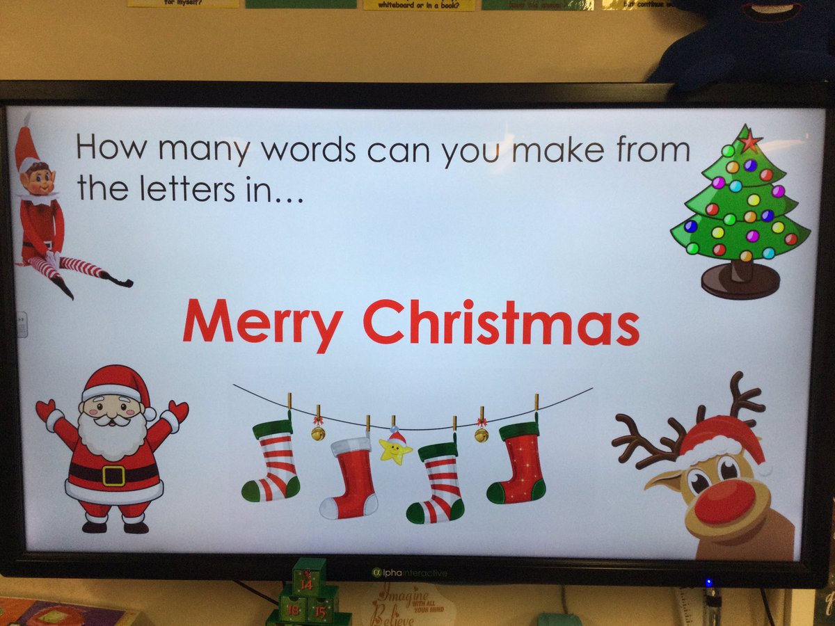 LSTMrsVose's tweet photo. Class 10 were set a challenge this week. They absolutely smashed it! 184 words made using the letters in ‘Merry Christmas.’ @LSTClass9 How many can you make? #merrychristmas #wordchallenge https://t.co/4iAm1DGEi8