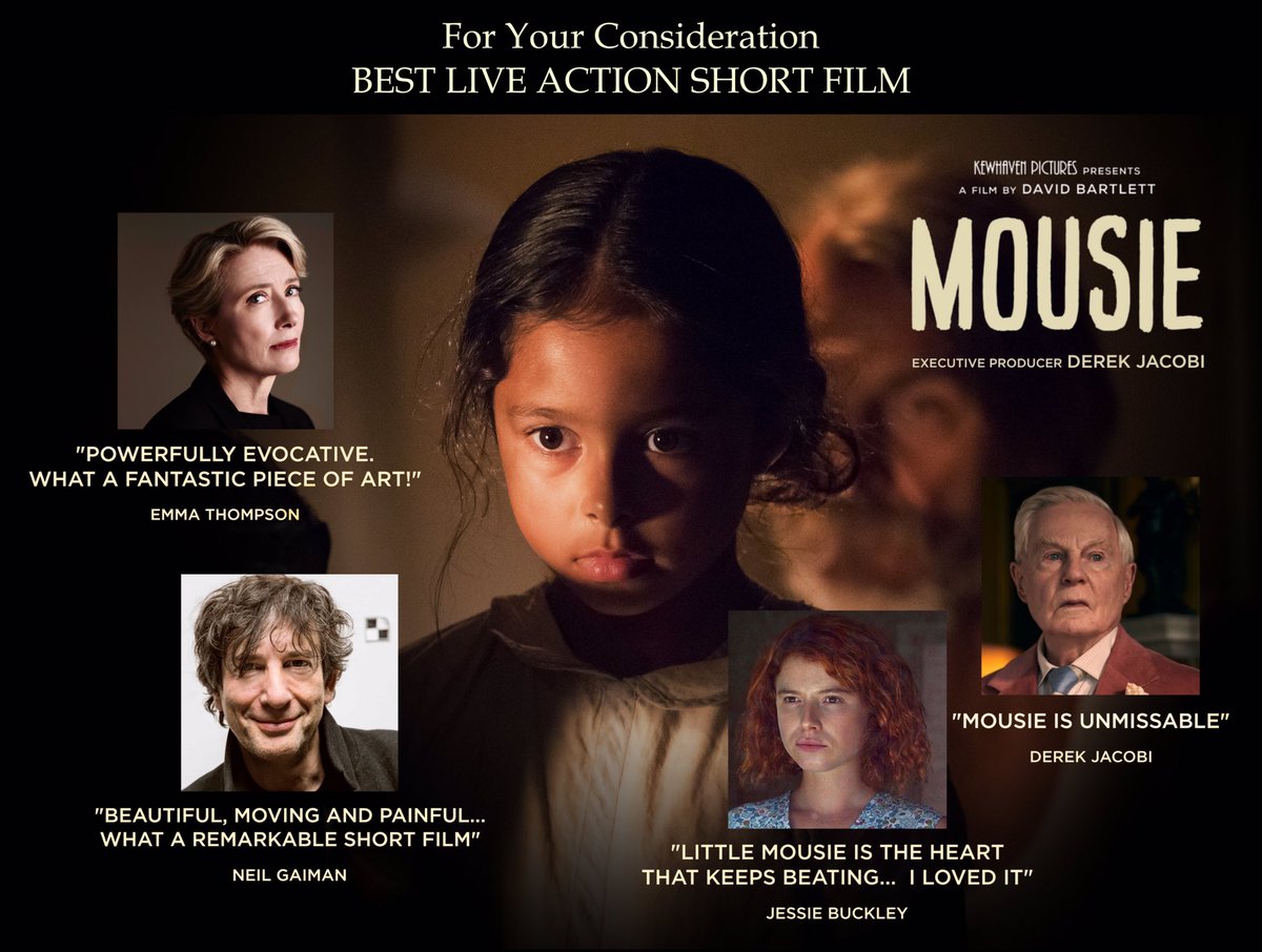 DB_hereatlast's tweet photo. Amazing reviews of MOUSIE from some beautiful people 🙏🙏🙏🙏🙏 Feel very blessed, and grateful @sturdyAlex @ememess @neilhimself @MousieFilm #emmathompson #derekjacobi @EmmaSamms1 @missamypembs @emmathompsonfan @MrTommyCampbell @Londonflairpr #academyawards #liveactionshortfilm https://t.co/YuxL2EhguJ