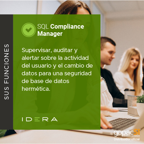 gopacsi's tweet image. Sabemos lo importante que es la seguridad de tus bases de datos, con #SQLComplianceManager puedes auditar de todas las bases de datos e identificar los movimientos peligrosos para la organización, ya sean internos o externos.
¿Quieres conocer como funciona? Contáctanos.