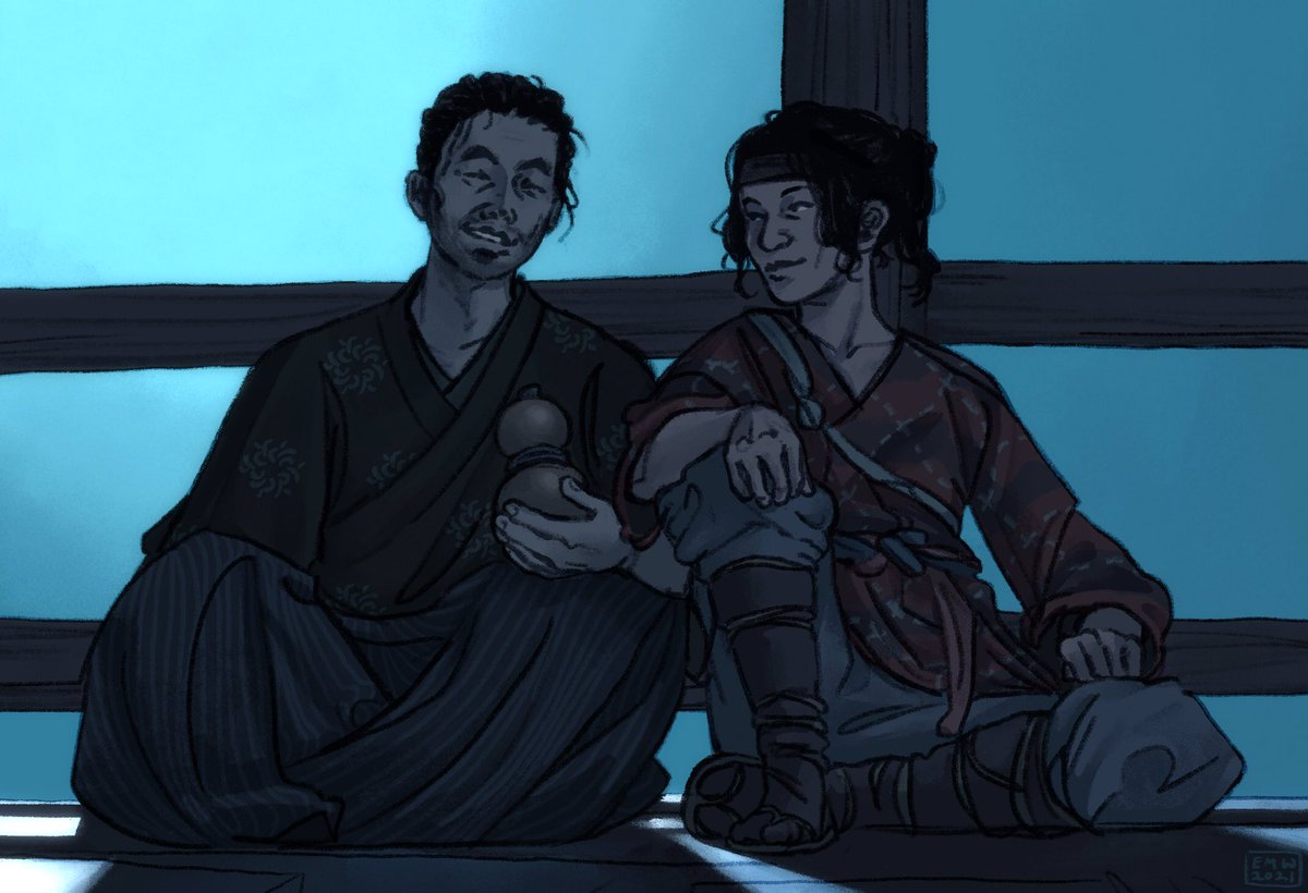 emmymwick's tweet photo. I’m replaying Ghost of Tsushima and I just think they’re neat :)
.
#ghostoftsushima #fanart #jinsakai #yuna #procreate #screenshotredraw #digitalart https://t.co/wCIXeHAbPO