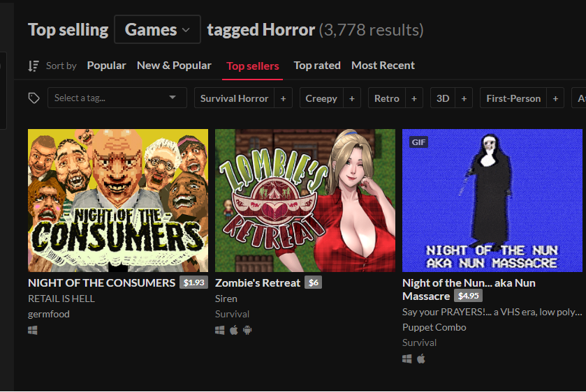 Top games for Web tagged Horror 