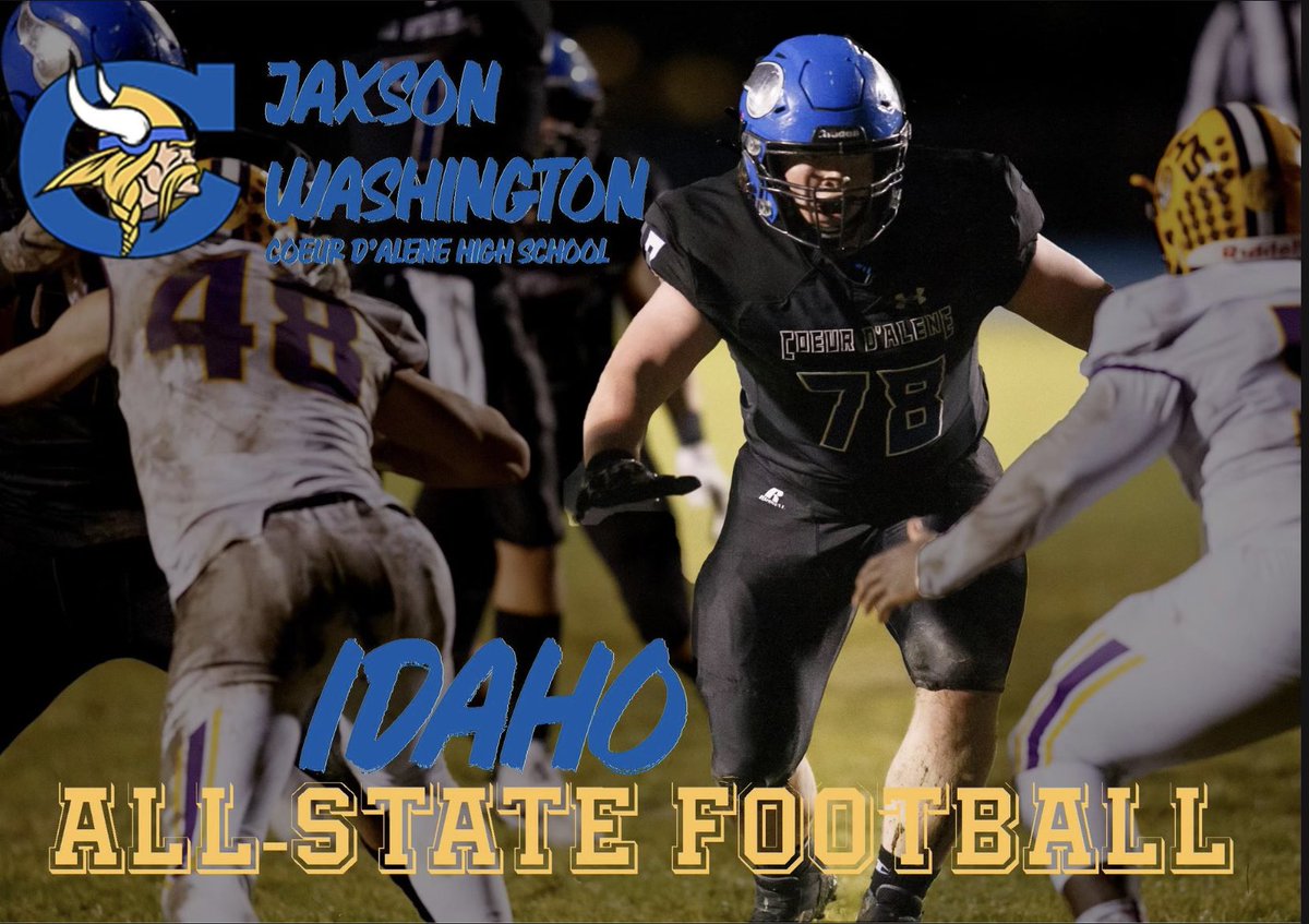 JaxsonWash78's tweet photo. Honored to be named First-Team Idaho 5A All-State! @cdaviksfootball @RAREAcademyID @BrandonHuffman @NickFarman55 @MrIdahoPreps @idahosports @jbballer32 @INW_FOOTBALL @SBLiveID @IDundergroundSN https://t.co/rjvbnCbqz7