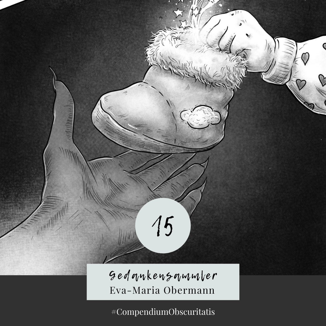 NikasErben's tweet photo. Was für eine Transaktion hier wohl stattfindet? Auf jeden fall wurde sie von @la_kirana wunderbar eingefangen ✨ die Geschichte „Gefankensammler“ von @Variemaa könnt ihr im #CompendiumObscuritatis lesen (Link in Bio) 

#Adventskalender #illustration https://t.co/ABA2K8nMO8