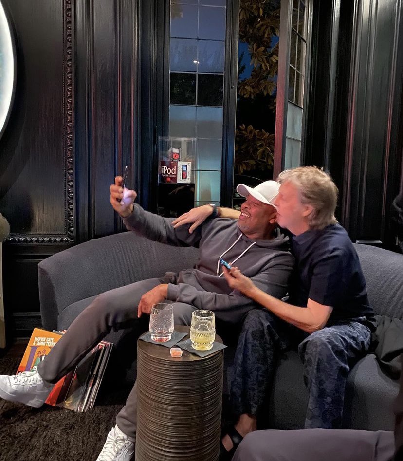 DatPiff's tweet photo. Dr. Dre x Paul McCartney https://t.co/tCuMkxreud