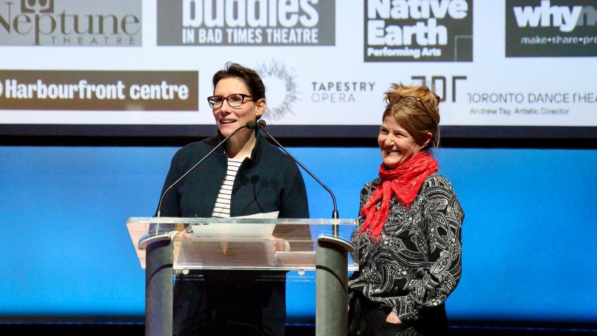 BalancingActCdn's tweet photo. #BalancingAct on the big stage!
Throwback to Artistic Producer Susie Burpee and Managing Producer Margaret Evans at @TAPA_TO's hybrid AGM last week. (And our partners featured on the background behind them!)
#ArtistCaregivers #CareGiven #StrengthInCommunity #VisibleParenting https://t.co/NxyN6jT3GP