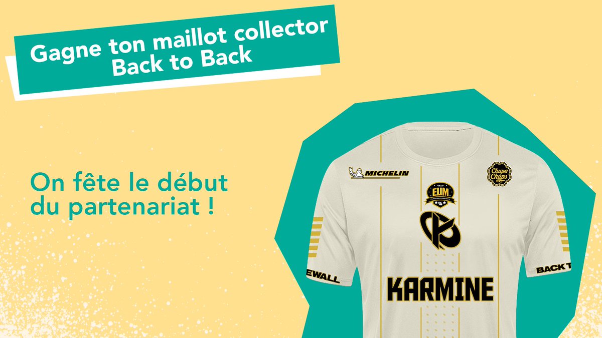 ekWateur's tweet photo. Et parce qu'on aime pas arriver les mains vides, on vous fait gagner un maillot collector Back to Back ⚡. 

Pour gagner : RT ce post avec le #KCORP + Follow @ekWateur et @KarmineCorp  

Tirage au sort le 25 décembre à midi 😁 https://t.co/Fea260viWE