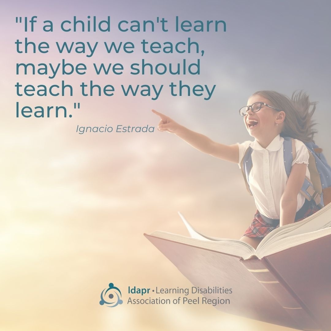 LDAPeelRegion's tweet photo. βIf a child can't learn the way we teach, maybe we should teach the way they learn.β Ignacio Estrada
#LDAPR #LDAO #LearningDisabilities #PeelRegion #Mississauga #Brampton #Caledon #Support #Community #Learning #teachthewaytheylearn #knowledge #lessons #think #listen #learn https://t.co/1DPfLvCx0Q