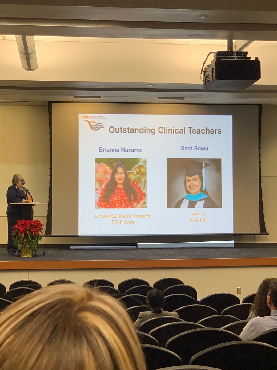 And they’re off! @UTSACOEHD Teacher Induction ceremony was yesterday! #UTSA_NISDTeacherResidents committed extra time to professional learning for 3 years.  Residency support will continue once employed as well. #committed #teacherexcellence #UTSATeachersCan