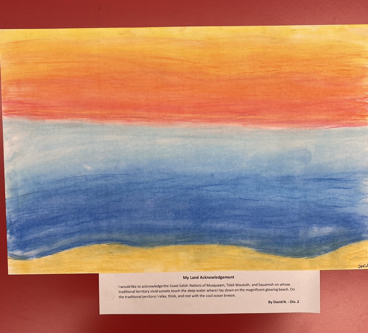 karolyniverson's tweet photo. Sts worked with Ms. Bonar on their own Land Acknowledgements using a visual memory to create their piece and written statement. I’m so proud and impressed with my students visual representations and descriptive language. #communication #indigenoused #personalawareness @inmanSD41 https://t.co/4xYipfEQpf