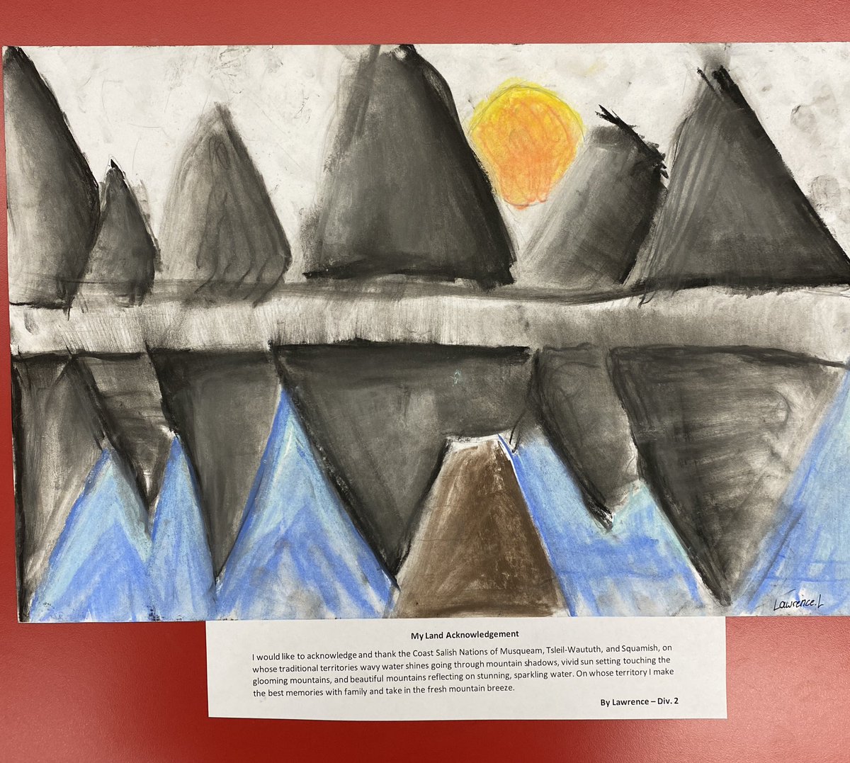 karolyniverson's tweet photo. Sts worked with Ms. Bonar on their own Land Acknowledgements using a visual memory to create their piece and written statement. I’m so proud and impressed with my students visual representations and descriptive language. #communication #indigenoused #personalawareness @inmanSD41 https://t.co/4xYipfEQpf