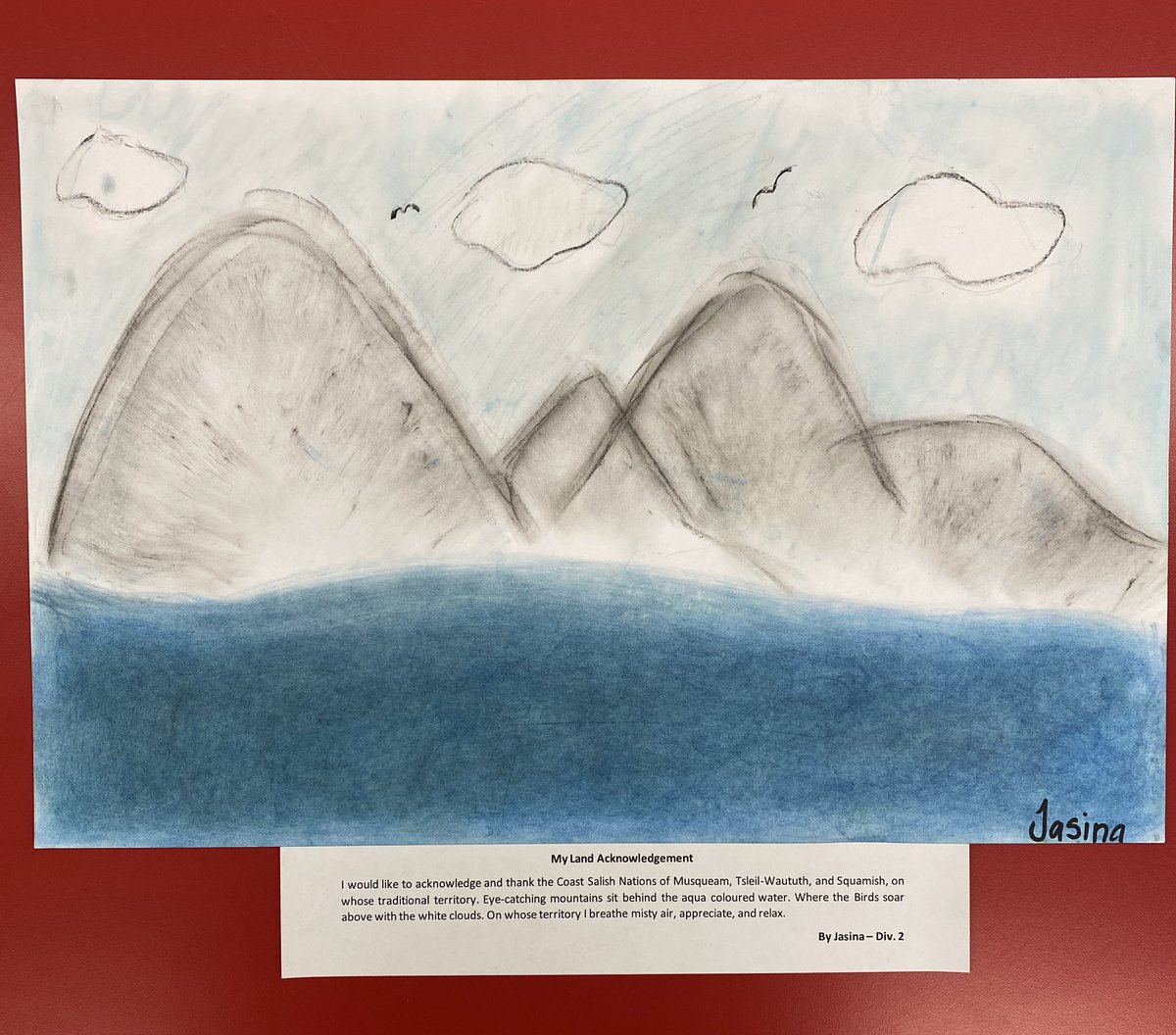 karolyniverson's tweet photo. Sts worked with Ms. Bonar on their own Land Acknowledgements using a visual memory to create their piece and written statement. I’m so proud and impressed with my students visual representations and descriptive language. #communication #indigenoused #personalawareness @inmanSD41 https://t.co/4xYipfEQpf