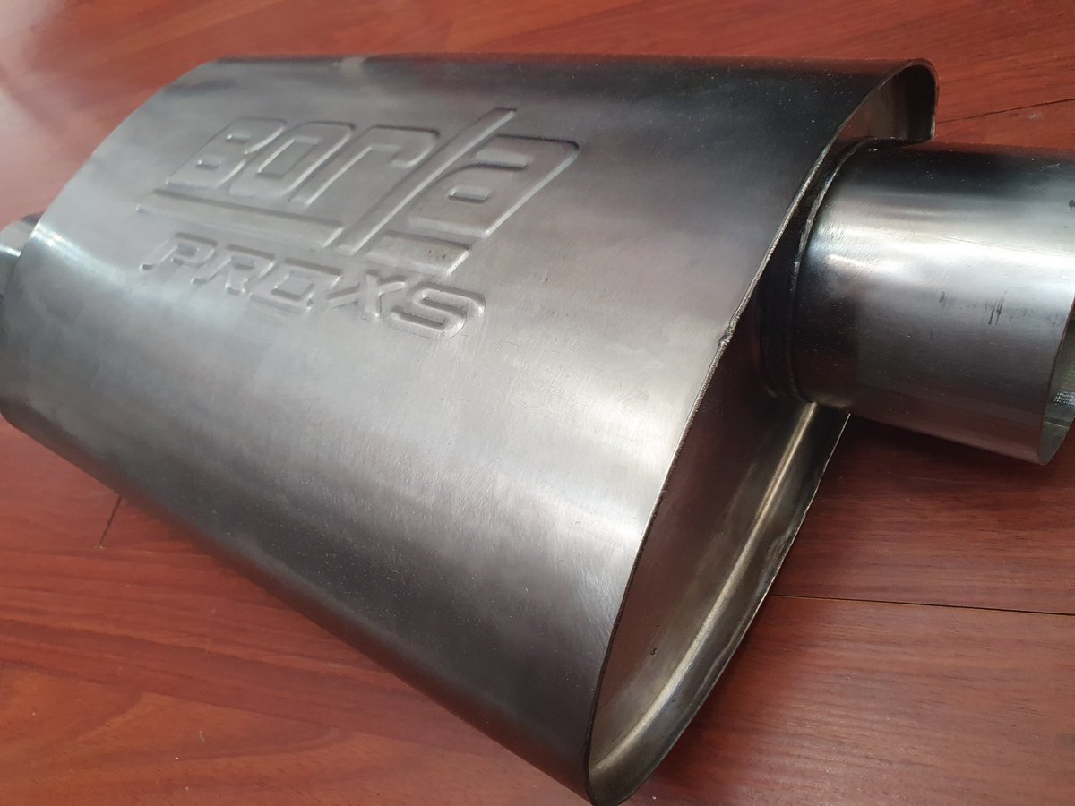 cuartodemillamx's tweet photo. #Borla #ProXs 

Mofles universales de @BorlaExhaust 100% hechos a mano en Estados Unidos de América.

Acero inoxidable T304.

Relleno de fibra de vidrio de la mejor calidad. https://t.co/5EqwblaKLW