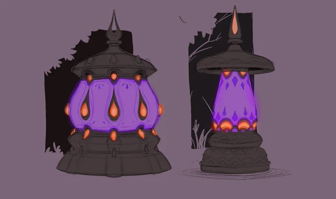 a few quick lantern explorations to find a nice design for my first tutorial. I'm in the trap of not liking any of these…. crap 😁 
