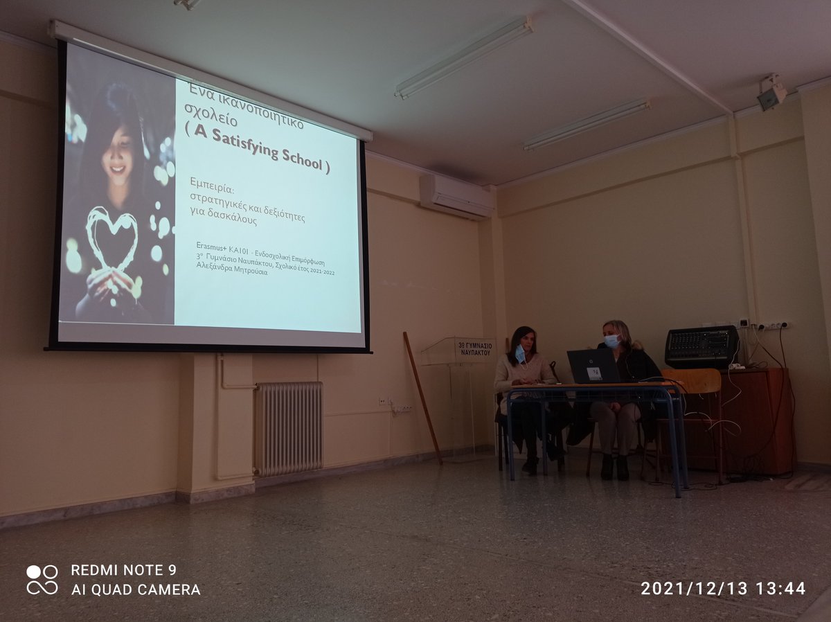 LetsIsa2020's tweet photo. On 13.12.21 our first LISA in-school teachers training with topics from the seminar "A Satisfying School Experience: Strategies and Skills for Teachers". Swot Analysis, Burnout, Mindfulness, Student Mediation. #Erasmusplus3gymnasioNafpaktou #Europeans #IKY_Erasmusplus ✅✅ https://t.co/E0KAqMX6e4