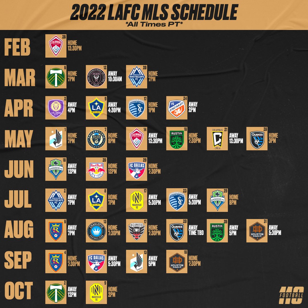 Lafc Schedule 2022 Tweets With Replies By 110 Football (@110Football) / Twitter