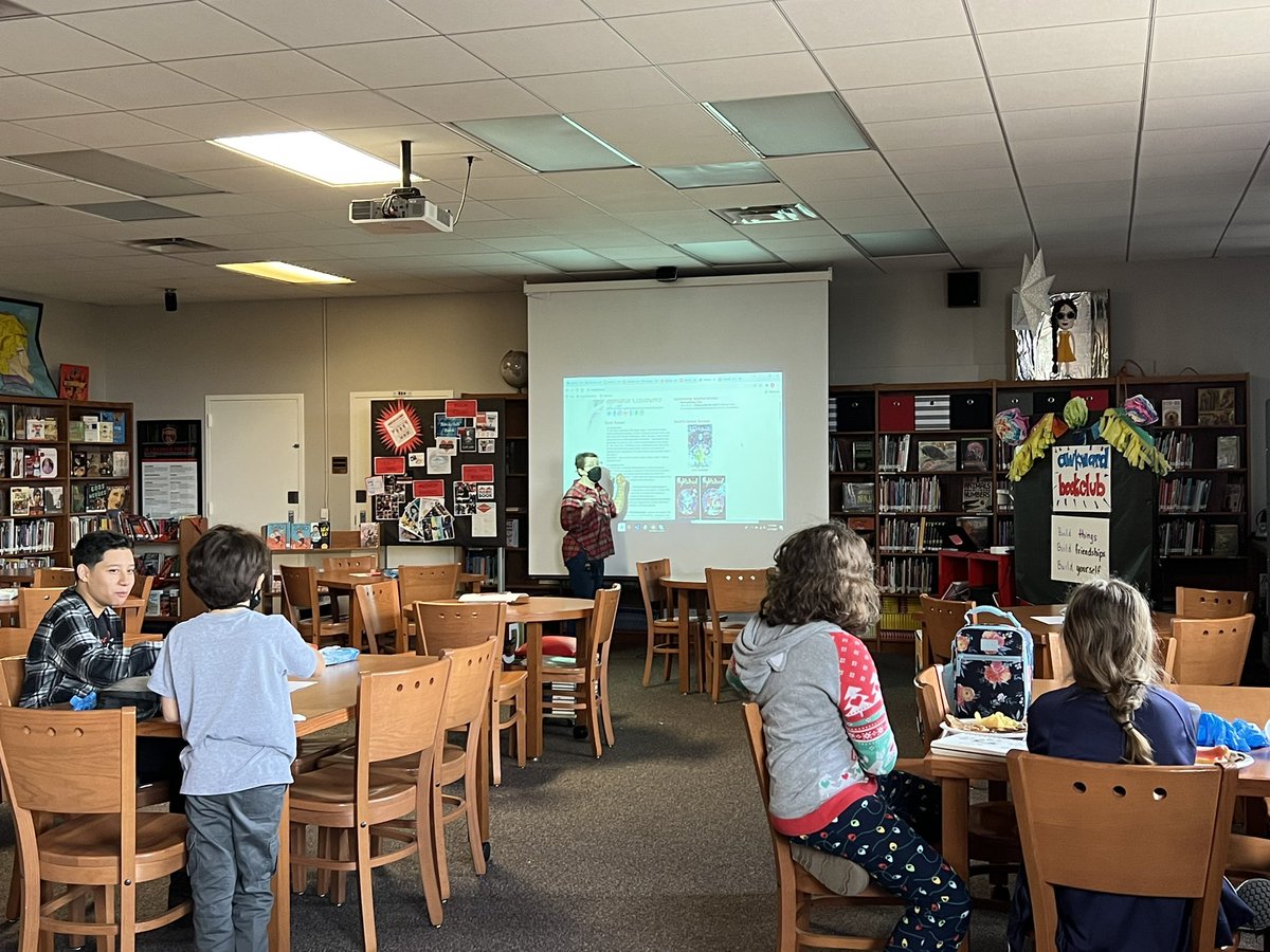 MsCarlyBrown's tweet photo. @Hogg_Razorbacks kicked off our book club lunches w @svetlania’s Awkward. Ss who checked it out got an invitation to lunch in the library and build sandwiches and friendships (they got to bring a +1). We’re stoked about Enemies!! https://t.co/0vcLWdWkrN