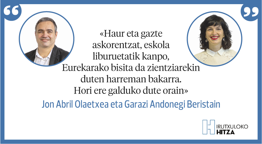 irutxulo's tweet photo. Iritzia | 'Eureka, beste aukera bat', Jon Abril Olaetxea eta Garazi Andonegi Beristain.

@Elhuyar 

https://t.co/bkeNHwWuR0 https://t.co/wsaNAGMOxj