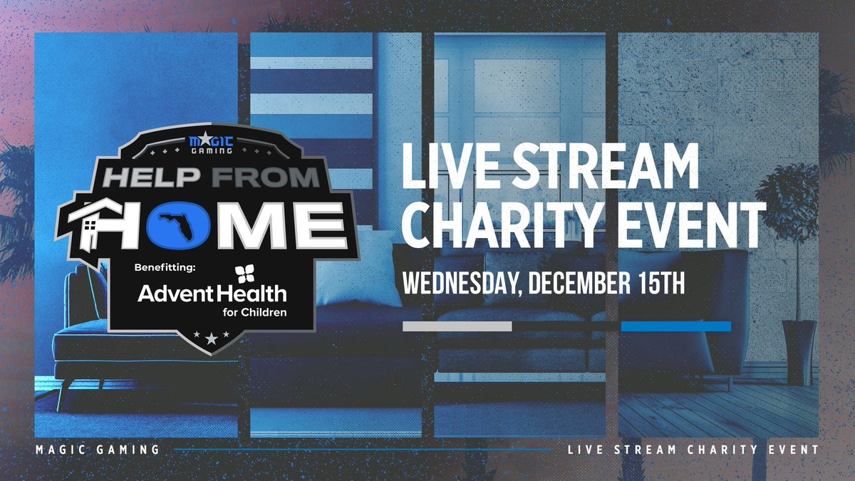 EsportsatUCF's tweet photo. We're proud to be taking part in @MagicGaming's #HelpFromHome stream benefiting @AdventHealth! We'll be LIVE from 7-10PM EST at https://t.co/Y8rHltXwtc. Come support a great cause!
๐ 7PM | Overcooked! 2 w/ Officers
๐ฃ 8:30PM | #UCFRL Takeover
๐ Donate: https://t.co/ZBHlijCYj4 https://t.co/ulPcnnCsQA