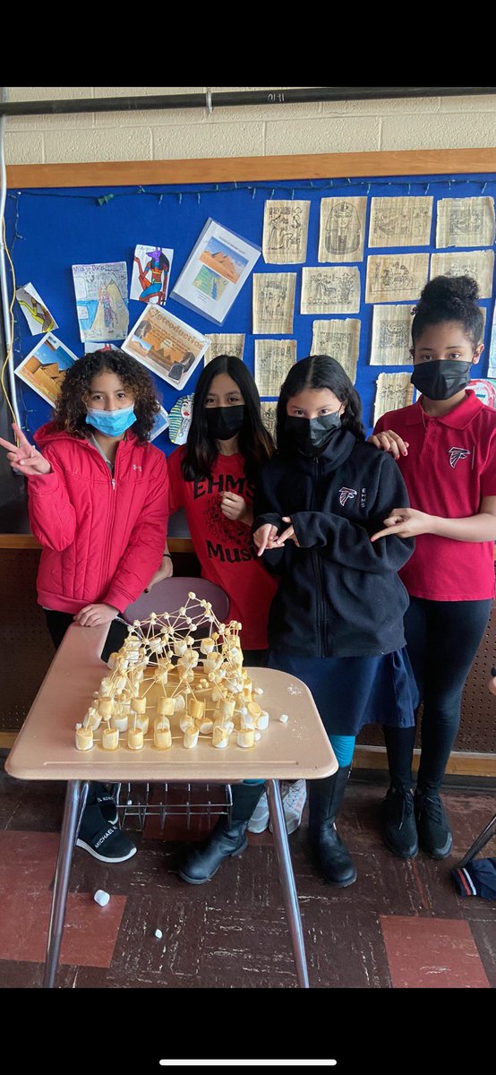 CCSU_STEM6's tweet photo. Constructing Egyptian pyramids in Social Studies! @EHMiddle https://t.co/wvqlDMIHdS