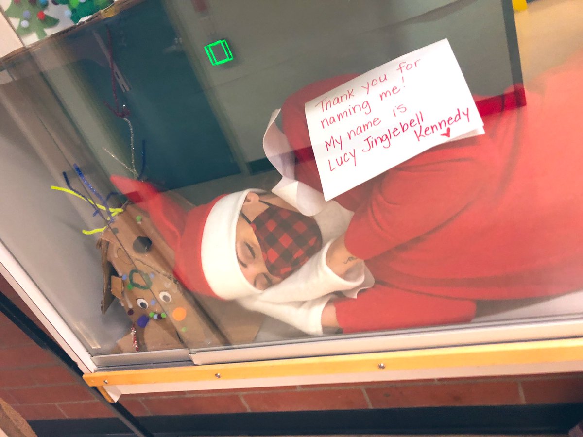 Our new resident Elf, Lucy Jinglebell Kennedy, was clearly up to no good last night. Don’t worry, parents… the students are currently on the hunt for her.