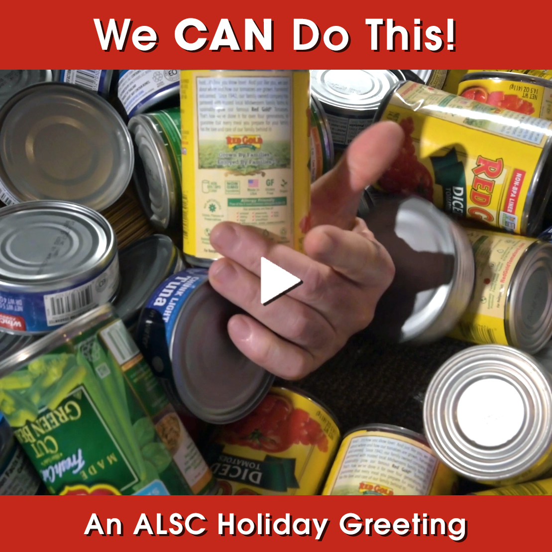 ALSCArchitects's tweet photo. We CAN Do This - An ALSC Holiday Greeting. Other than a few oatmeal canisters, no food was lost in the filming of our holiday greeting and over 4,250 pounds of food was donated to @2HarvestINW. 
https://t.co/Lr2MdlA6dv https://t.co/V5MrD9SMAm
