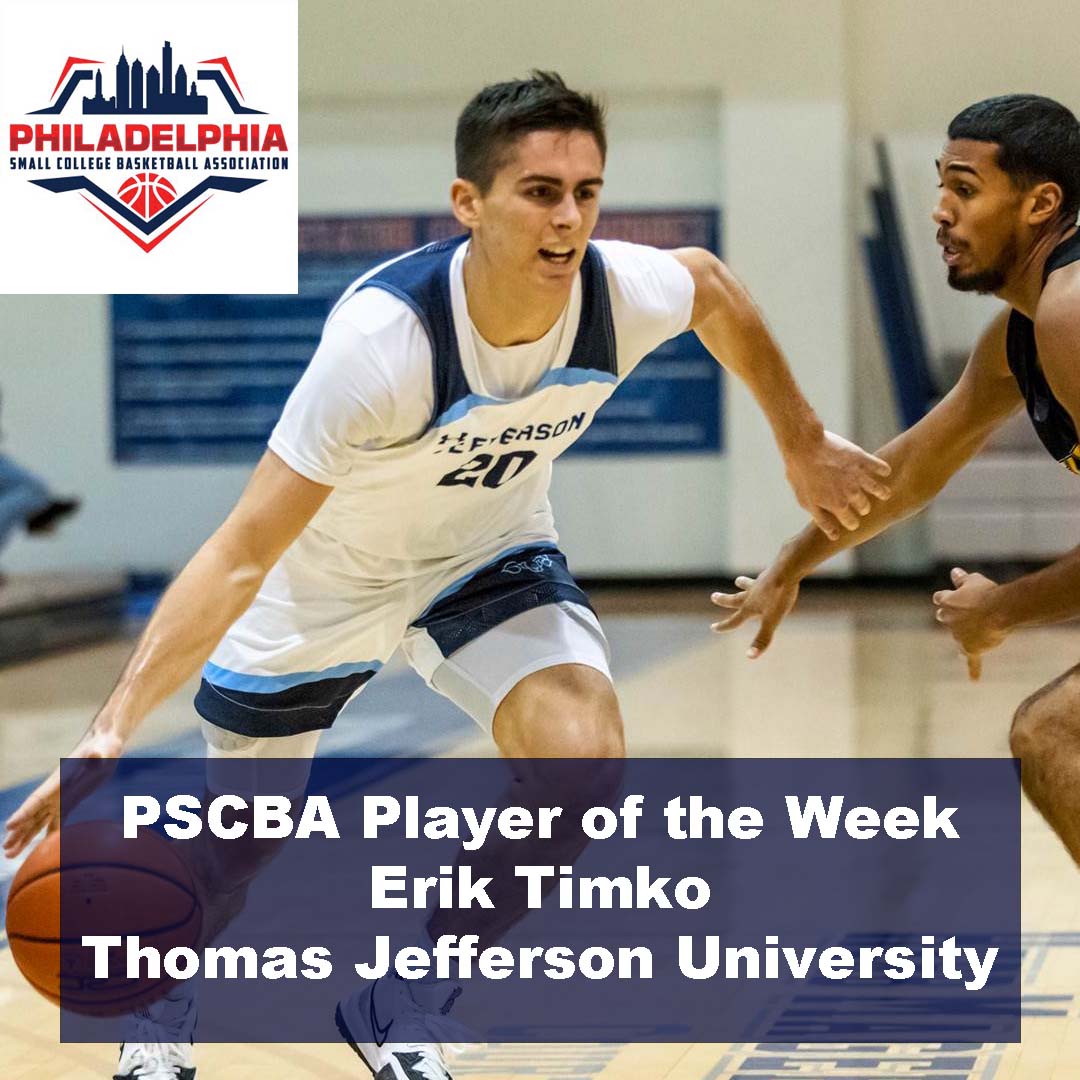 Congratulations to Erik Timko of <a href="/Jefferson_MBB/">Jefferson Men's Basketball</a> for earning this week’s Player of the Week!