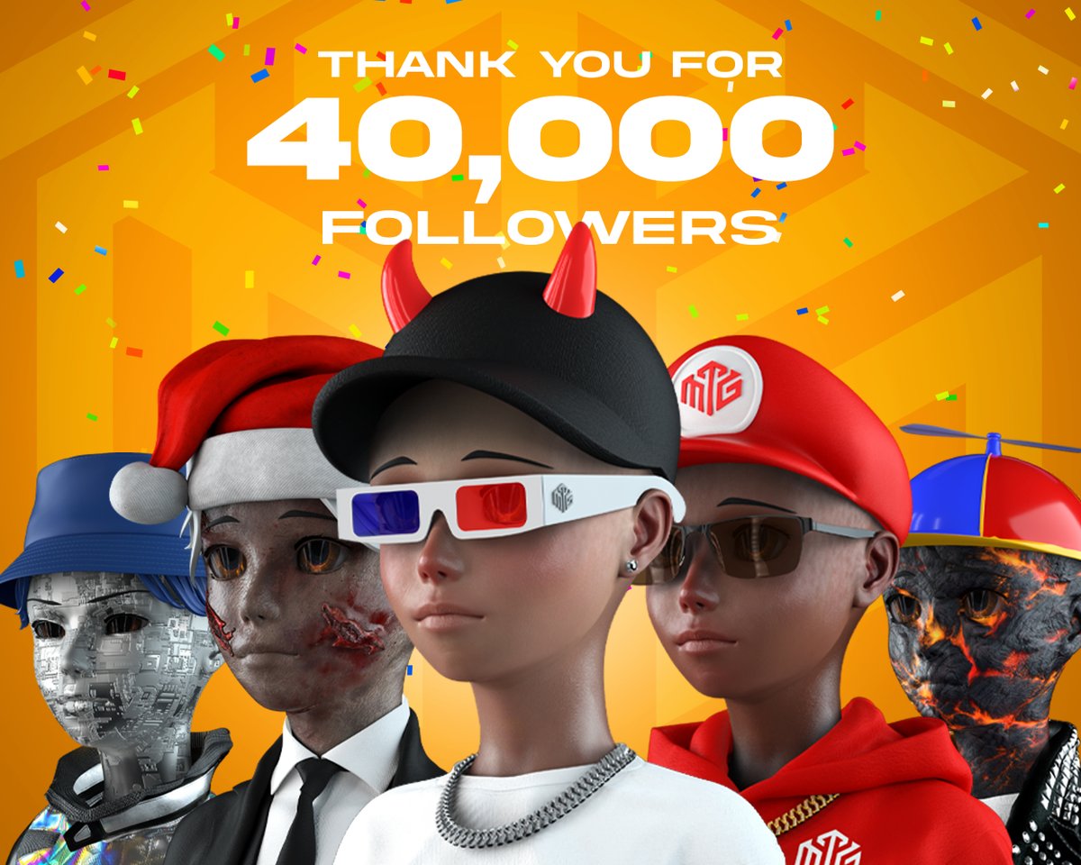 More Than Gamers (MTG) (@nftmtg) on Twitter photo Wow it only took two days! Thank you for 40,000 followers! ❤️
To celebrate this milestone we are giving 40 whitelist spots away on this post!🥳
To enter👇
-Follow us
-Like & RT
-Tag 5 friends Wow it only took two days! Thank you for 40,000 followers! ❤️
To celebrate this milestone we are giving 40 whitelist spots away on this post!🥳
To enter👇
-Follow us
-Like & RT
-Tag 5 friends