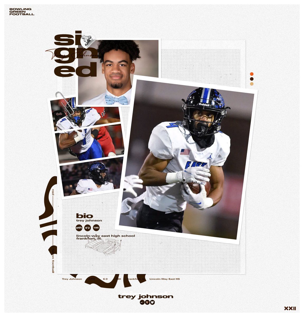 Brother of current BGSU RB, Jamal Johnson, Trey was named SWSC Blue Division 2021 Offensive Player of the Year and All-State in Illinois. Welcome to the Nest, Trey Johnson (<a href="/Trey_J4/">Trey Johnson</a>).