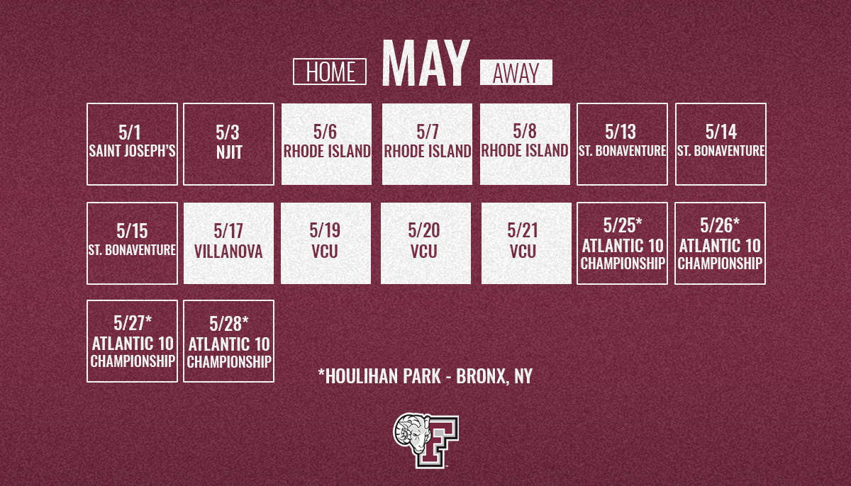 FordhamBaseball's tweet photo. The schedule is out!  Read up on who we will face in 2022!

📰: https://t.co/gFnGNcf19K https://t.co/sA4YGdcKIj