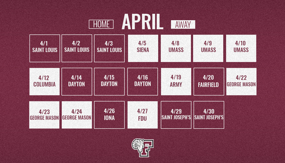 FordhamBaseball's tweet photo. The schedule is out!  Read up on who we will face in 2022!

📰: https://t.co/gFnGNcf19K https://t.co/sA4YGdcKIj