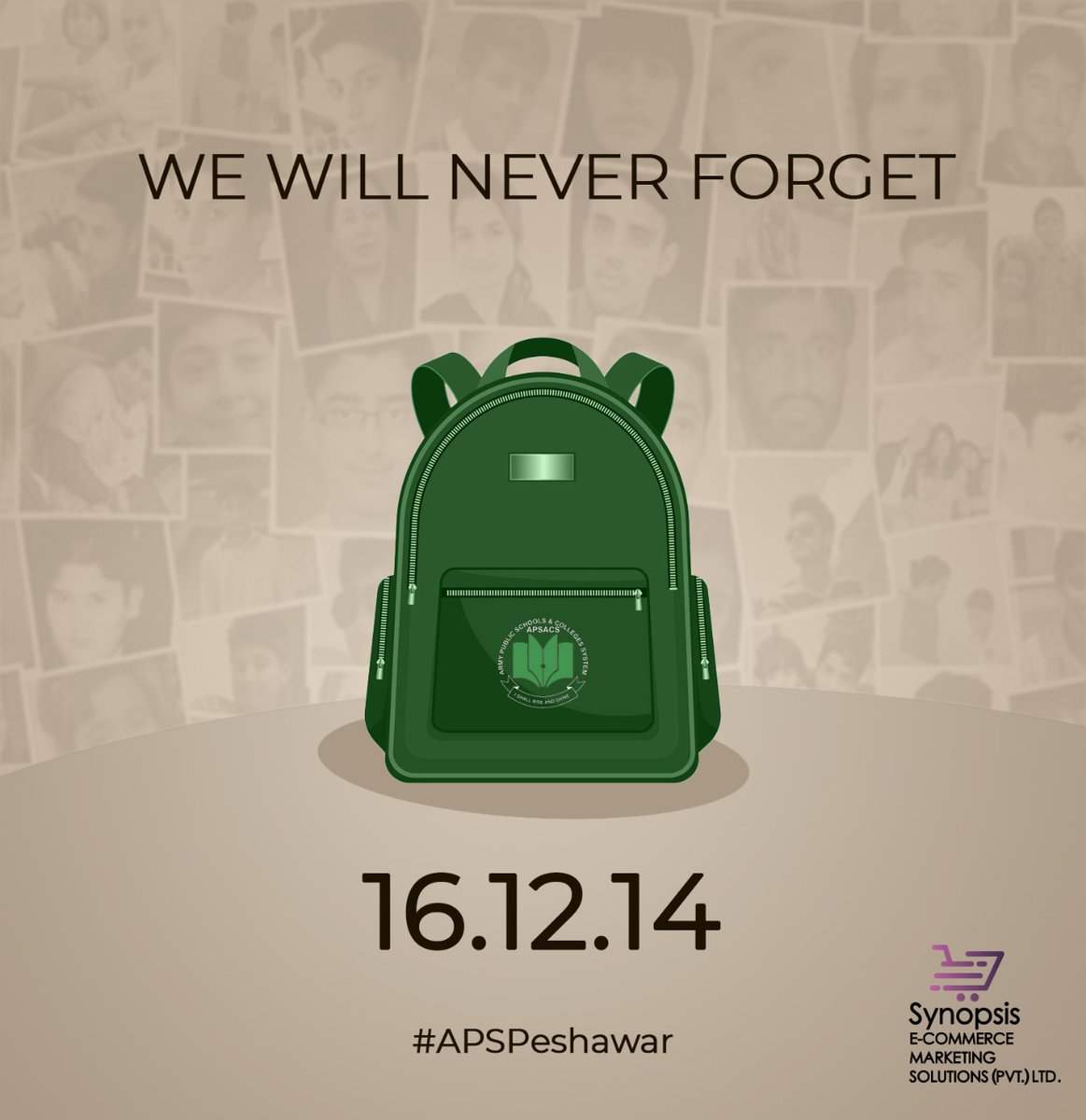 synopsisems's tweet photo. Always in our hearts 
#apspeshawer #TerrorismInPakistan #HauntingMemories  #apspeshawarattack #apsattack #peshawar #terrorism #school #terrorinschool #synopsisems #BlackDay https://t.co/qcjNTm01pN