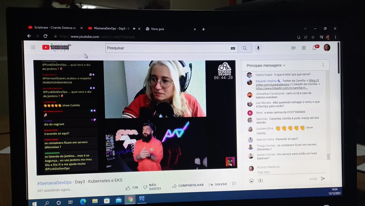 ric_med's tweet image. #SemanaDevOps da @LINUXtipsBR tá muito massa, @badtux_ e @punkdodevops arrasam!